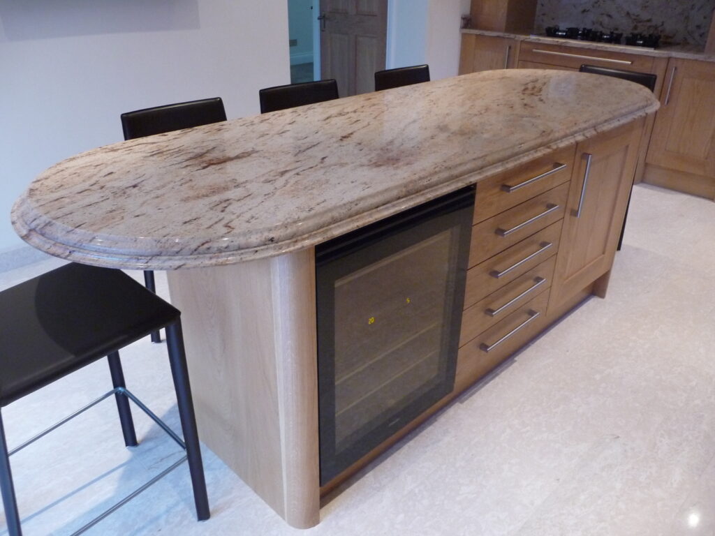 Bexleyheath oak kitchen island